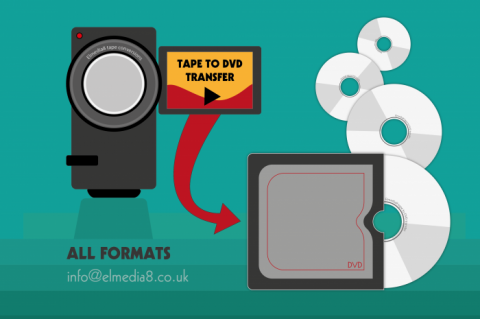 VHS Mini DV disk transfer in Chorley